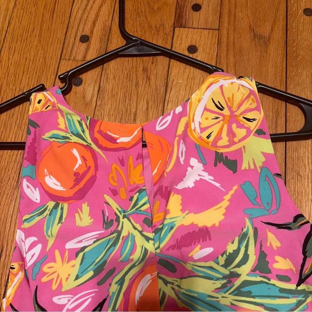 Pappagallo Pink Dress with Colorful Print - Picture 11 of 11